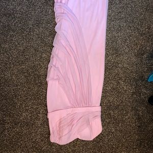 Strapless Blush pink bridesmaid dress